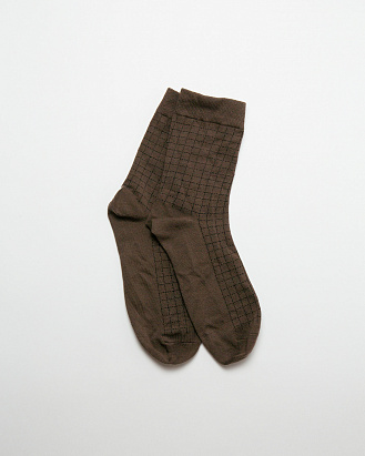 Носки хлопковые ТОД 20015 коричневые
